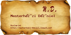 Mesterházi Dániel névjegykártya