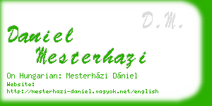 daniel mesterhazi business card
