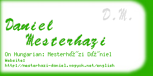 daniel mesterhazi business card